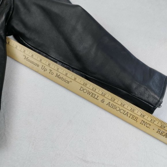 Vintage Wilson Black Leather Motorcycle Jacket Open Road Mens Medium - Picture 16 of 16
